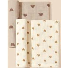 Shein 2pcs Soft, Comfortable And Breathable Swaddle Blankets For Babies