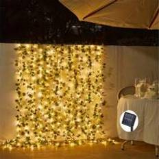 Shein 1PC LED Outdoor Waterproof Solar-Powered Ivy Greenery Vine Light