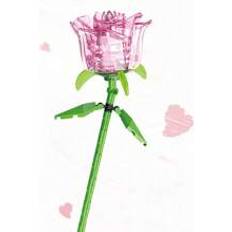 Shein 1pc Building Blocks Rose Plant With Various Colors, Valentine's Day Eternal Rose Bouquet Assembly Mini Particle Toy, Can Be Used As Gift Or Ornament F