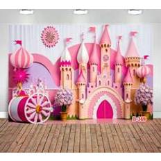 Photo Backgrounds Shein Photography Pink Castle Palace For Girls Birthday Backdrops Children Newborn Dreamy Party Decor Baby Portrait Wedding Backgrounds Photo Shoot