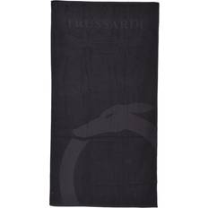 Wool Towels Trussardi Beach Black Luxury Miscellaneous One Size Towel Black