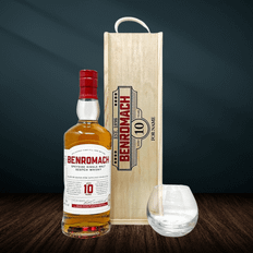 Personalised Benromach 10 Year Single Malt Scotch Whisky Gift Set 70cl