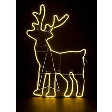 Neon rope light silhouette christmas