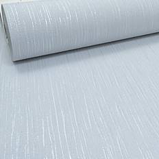 Thick textured wallpaper Grandeco Plain light grey crystal metallic silver glitter thick textured vinyl wallpaper