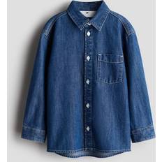 H&M Boys Blue Cotton denim shirt 1½-2Y