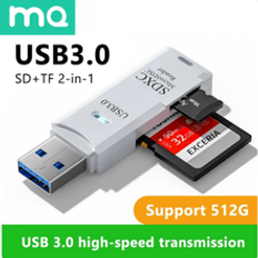 2 In 1 USB 3.0 Card Reader Micro Sd Card Reader Usb Adapter High Speed Cardreader TF Memory Card For PC Laptop Accessories