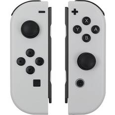 Maxpower white 1 Pair Wireless Gamepad Sensor Joypad Have 6-Axis Gyroscope For Nintendo Switch Joy Con Controller Console White L&R Shell Green