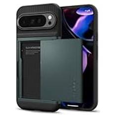 Spigen Slim Armor CS Designed for Pixel 9 Pro XL Case (2024) [Military-Grade Protection] Abyss Green