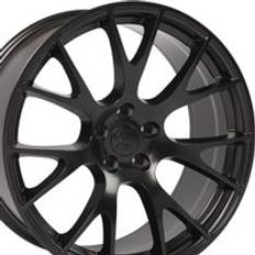 OE Wheels DG15-20090-5115-18B1 20 inch Rim Fits 5x115 Challenger Charger Magnum 300 DG15 20x9 Satin Black Hollander: 2528