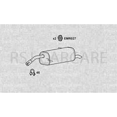 Exhaust Systems Klarius Klarius fe1120t exhaust rear box b-max 1.0 12