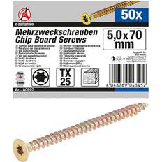 Byggmaterial BGS Multi-Purpose Screws T-Star 5.0 x 70 mm Set of 50 50pcs