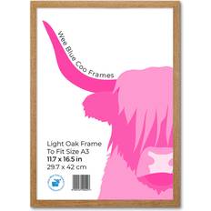 Single Picture Light Oak 45.5cm
