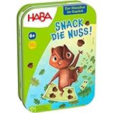 Haba Sällskapsspel Haba Snack nötter! Roligt kortspel för barn från 7 år taktisk skicklighet efterfrågad perfekt för snabb lek på språng 2011101001