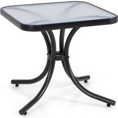 Glass Outdoor Side Tables Costway Tempered Glass Top Patio Outdoor Side Table