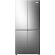 Hisense RQ5P470SAID Four Door Fridge Freezer Grey, Black, Stainless Steel, Silver
