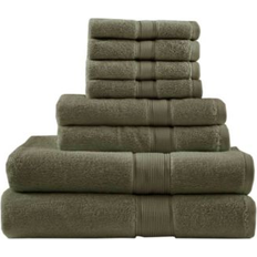 Green Bath Towels Madison Park Signature Solid 800GSM Bath Towel Green