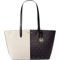 Michael Kors Jet Set Medium Two Tone Logo Tote Bag - Black Combo