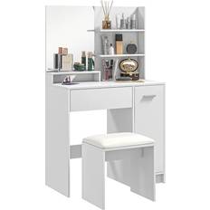 Dressing Tables Homcom Modern Makeup Desk White Dressing Table 80x40cm