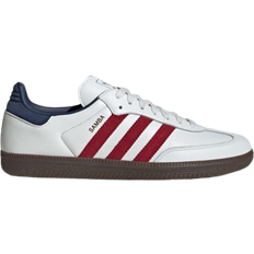 Adidas Samba Skor Adidas Samba OG - Core White/Team Victory Red/Night Indigo