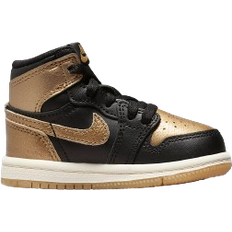 19½ Basketballschuhe NIKE Air Jordan 1 Retro High OG TD - Black/Sail/Metallic Gold