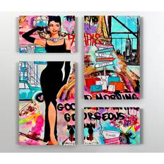 Lark Manor No Set on Canvas Blue 135.5cm Framed Art