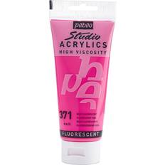 Studio Acrylic Paint Fluorescent Pink 100ml
