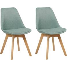 Beliani Dakota II Mint Green Silla de Cocina 84cm 2pcs