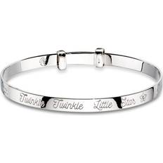Twinkle Baby Bangle - Silver/Diamond