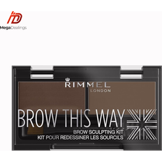 Best Ombretti per sopracciglia Rimmel Brow This Way Eyebrow Sculpting Kit #003 Dark Brown