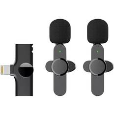 Double Wireless Lavalier Microphone Lightning
