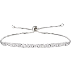 Macy's Bracelets Macy's Bolo Bracelet - Silver/Diamonds