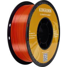 3D Printing Kingroon Silk PLA 3D Printer Filament, Dimensional Accuracy 0.03 mm, 1 kg Spool2.2lbs PLA Shiny Filament 1.75 mm Golden-Red