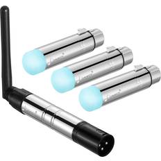 Wireless DMX DMX512 Dfi DJ 2.4G DMX Wireless 3 Receivers with Tricolor LED Indicators & 1 Transmitter LED Lighting Control 4pcs