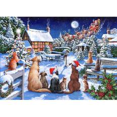 Jigsaw Puzzles The House Of Puzzles&#44 No&#46 19 Santa Paws&#44 1000 Piece Jigsaw Puzzle