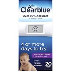 Health Clearblue Advanced Digital Ovulation Test, Predictor Kit, featuring Advanced Ovulation Tests with digital results, 20 ovulation tests