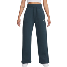 Nike Women's Sportswear Phoenix Fleece High-Waisted Wide-Leg Sweatpants - Armory Navy/Sail