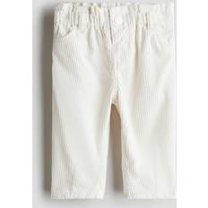 Babies Trousers H&M Baby White Cotton corduroy trousers 12-18M