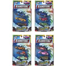 Pixar Cars Speelgoed Voertuigen Teamsterz Colour Change 3-pack auto's 8cm