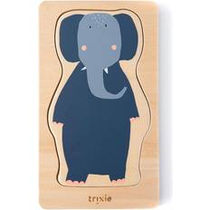 Dyr Stabellegetøj Trixie Wooden 4-layer Puzzle Animals 5 pcs