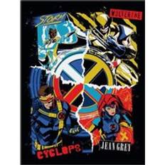 Black Framed Art X-Men X-Men Retro Future Canvas Print Framed Art