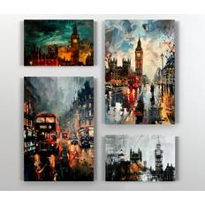 Lark Manor No Set on Canvas Blue 135.5cm Framed Art