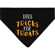 Pearhead Trick Treat Bandana, Fall Holiday Dog Apparel, Halloween Dog Costume, Dog