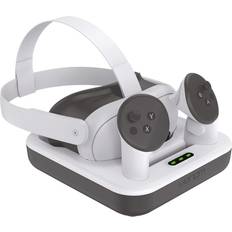 Venom charging dock and rechargeable battery packs for meta quest 3