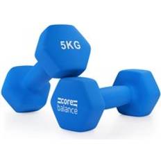 Neoprene Hex Dumbbells Set Of 2 Cast Iron Hexagonal Hand Weights 5kg
