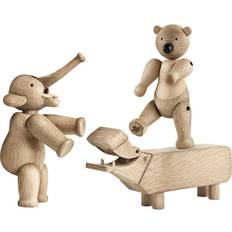 Kay Bojesen Prydnadsfigurer Kay Bojesen Liliput Oak Natural Prydnadsfigur 9.5cm 3st
