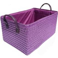 Polyester Boxes & Baskets Purple, Large Neon Colour Toy Box Handle Basket