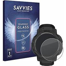 Screen Protectors Savvies For garmin instinct crossover tempered glass screen protector protection clear