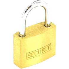 30mm, Gold/Silver Brass Padlock