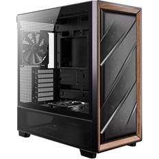 Antec Flux Mid Tower Tempered Glass Black/Wood Case