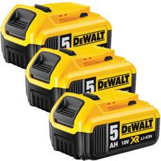 Dewalt DCB184 5.0Ah 18V XR Li-Ion Battery Pack of 3